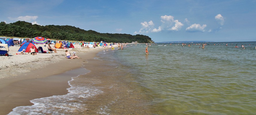 Strand und Strandpromenade in Baabe